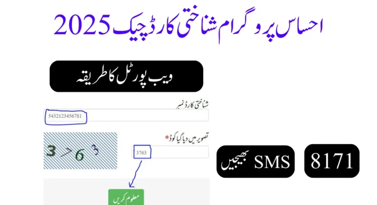احساس پروگرام شناختی کارڈ چیک 2025