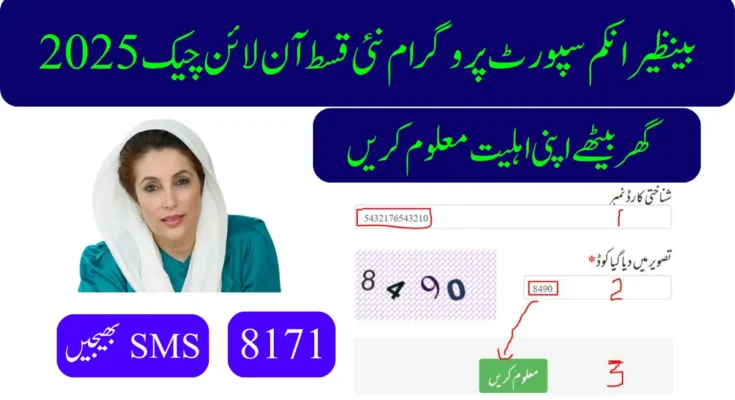 بینظیر انکم سپورٹ پروگرام نئی قسط آن لائن چیک